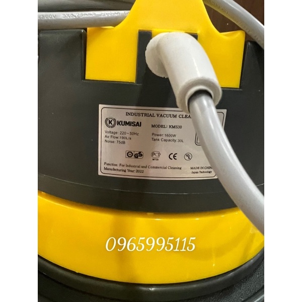 Máy hút bụi KUMISAI 30L 1600W