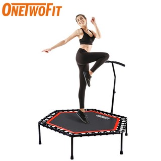 OneTwoFit Tấm bạt lò xo Có tay cầm kích thước 136cm tập thể dục nhún nhảy dành cho mọi lứa tuổi 