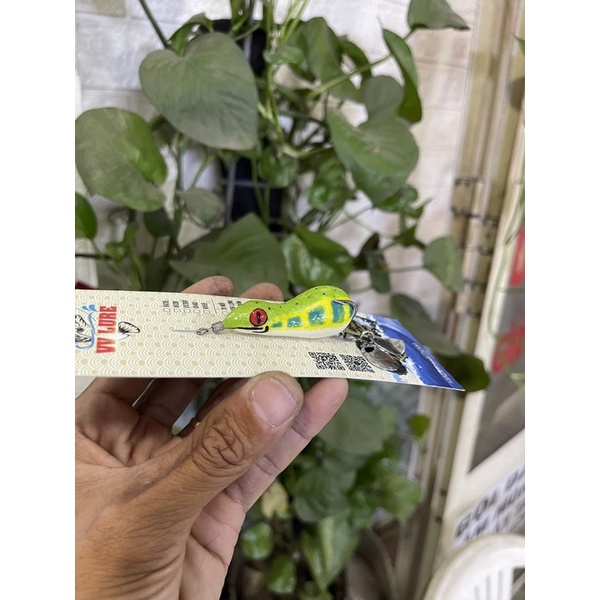 Nhái hơi LƯỠI ĐỘ Frog VV55, 2 thìa, run lắc , action siêu mạnh,rất nhạy.Ư