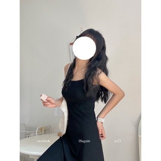 Đầm thun mịn hai dây basic - Hàng sẵn/ảnh thật/18again