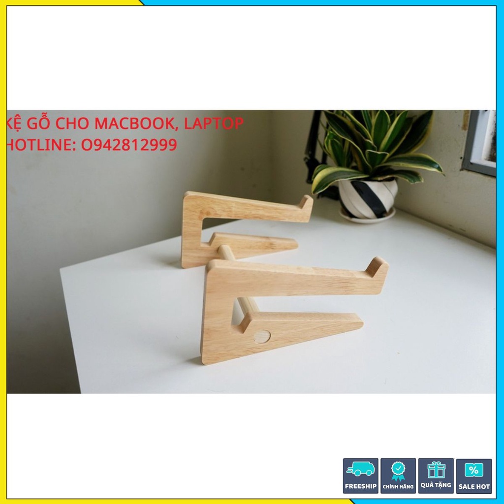 ❤️ Giá Đỡ, Kệ Tản Nhiệt ❤️ Cho Laptop, MacbOOk Bằng Gỗ Thông Tự Nhiên
