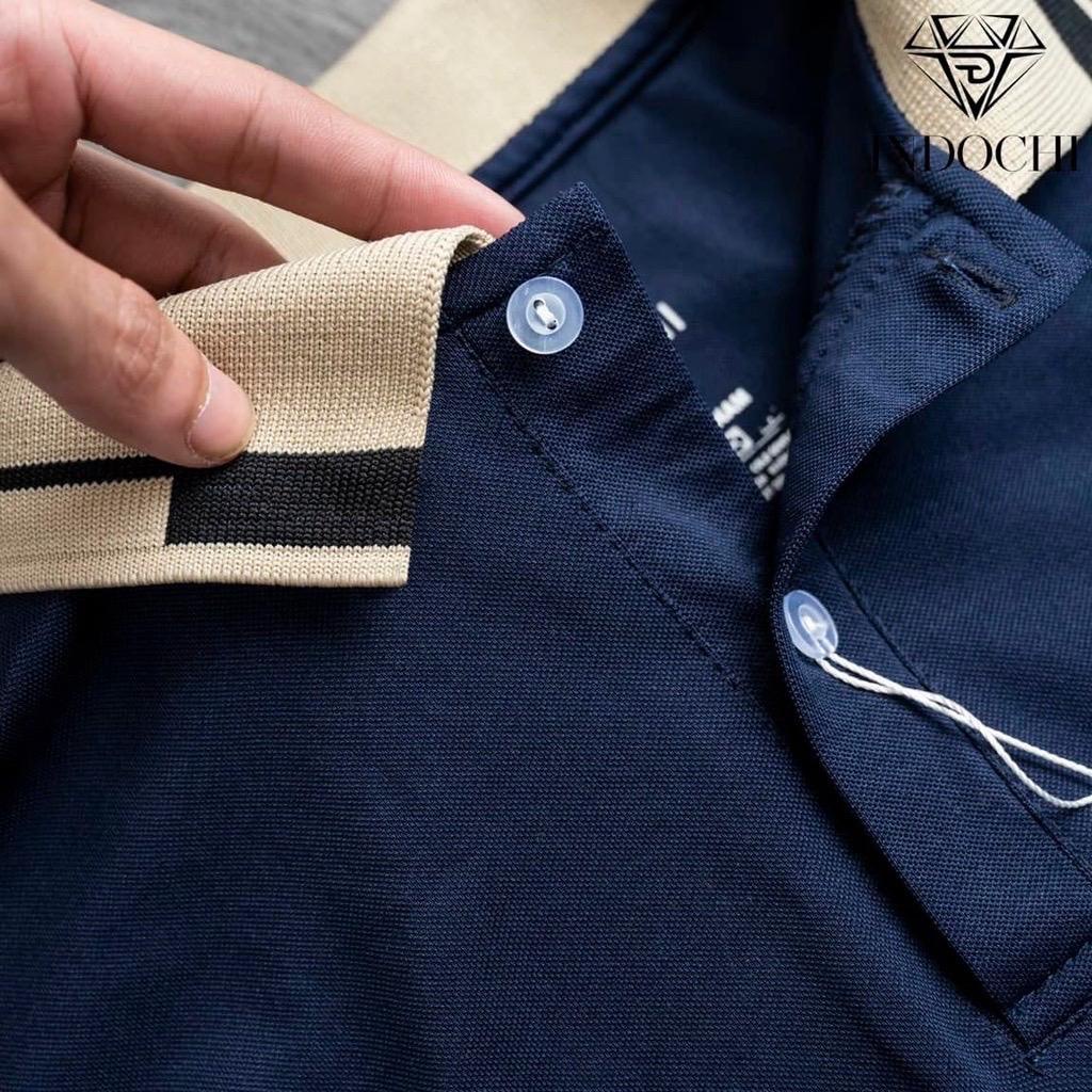 Áo Polo Nam họa tiết Sừng Hươu Cao Cấp Vải Cotton Cá Sấu Dày Dặn Thoáng Mát - PL05