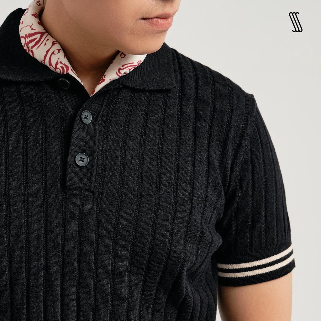 [Mã FATP17 giảm 50K đơn 200K] Áo phông có cổ nam SSSTUTTER polo hàn quốc len mát mặc mùa hè COOL KNITTED ORGANIC POLO