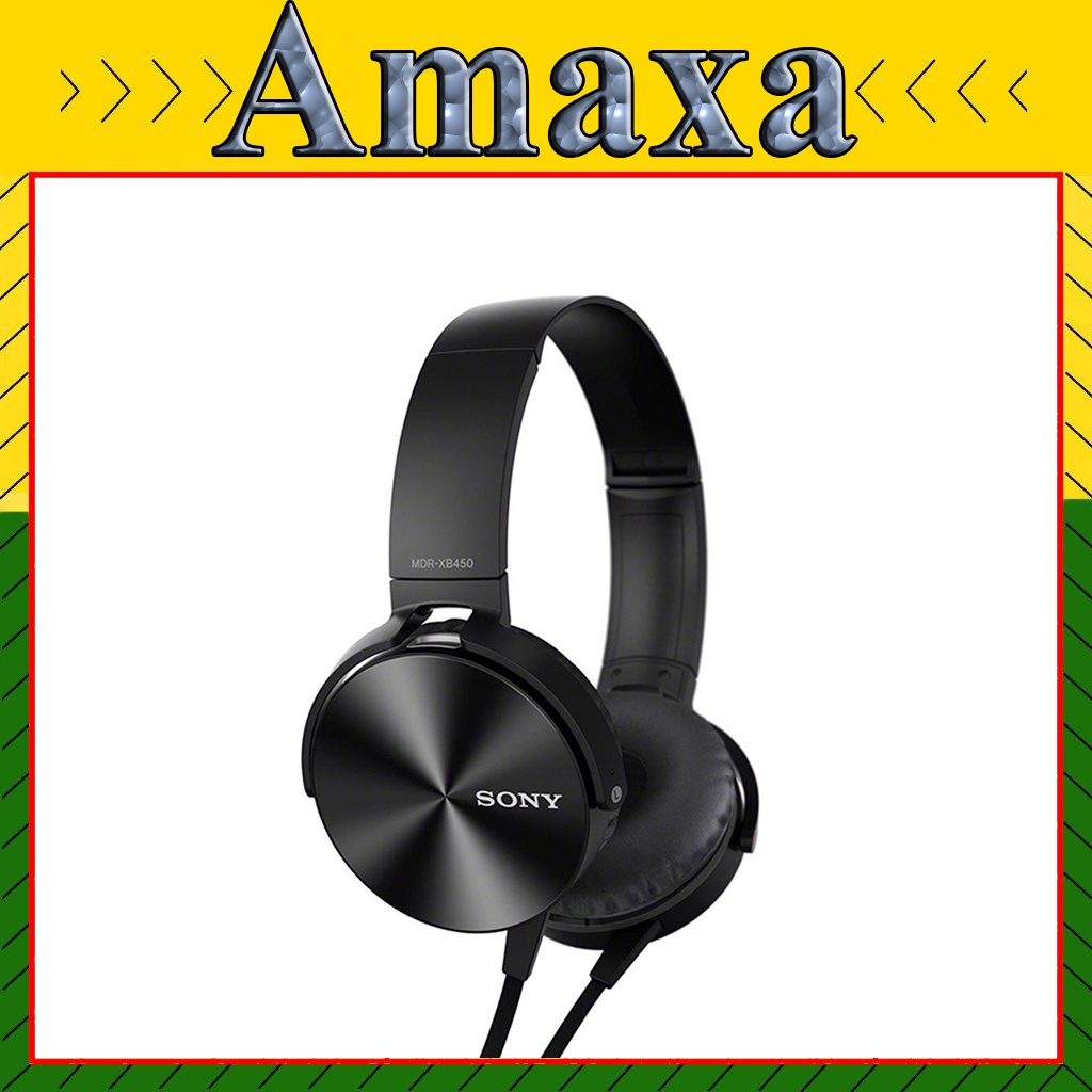 Tai Nghe Chụp Tai Sony_X450 Có Dây ,loại tốt, giá rẻ, Tai nghe headphone máy tính, điện thoại chân tròn Amaxa