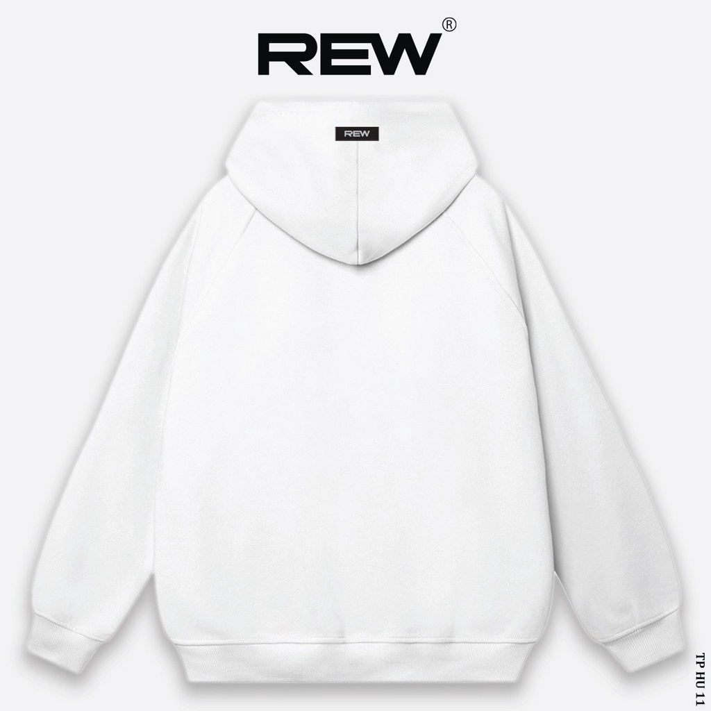 Áo hoodie local brand REW form rộng Unisex dành cho cả nam và nữ mẫu REW cây xăng HD11