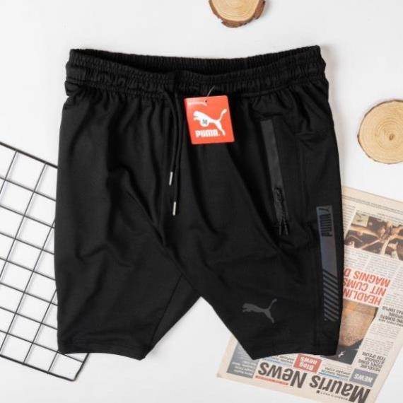 Quần short nam thể thao, Quần đùi chạy sọc nam thun poly cao cấp co dãn 4 chiều