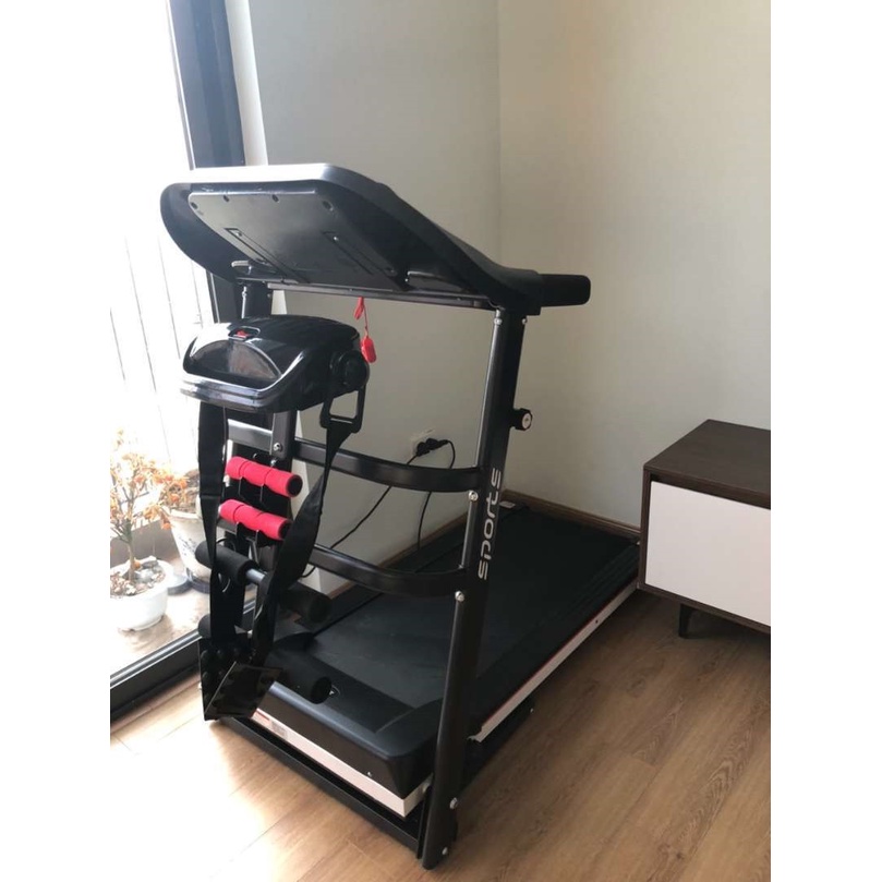 Máy chạy bộ điện đa năng HAMIGO SPORT130 tốc độ 14km kèm máy đánh mỡ bụng tập tại nhà