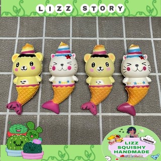 Squishy mini nhật yummibear tiên cá và mèo tiên cá