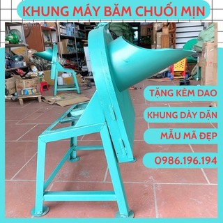 Khung máy " không motor " thái chuối đa năng băm rau bèo,thái cỏ voi mịn lắp cho máy 1.1kw và 1,5kw. tặng kèm lưỡi