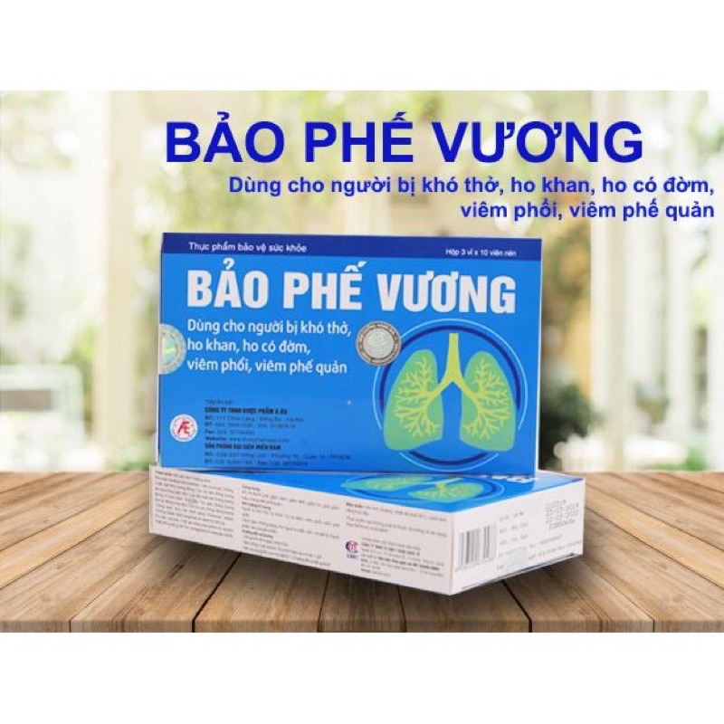 bảo phế vương hỗ trợ giảm ho, viêm phế quản