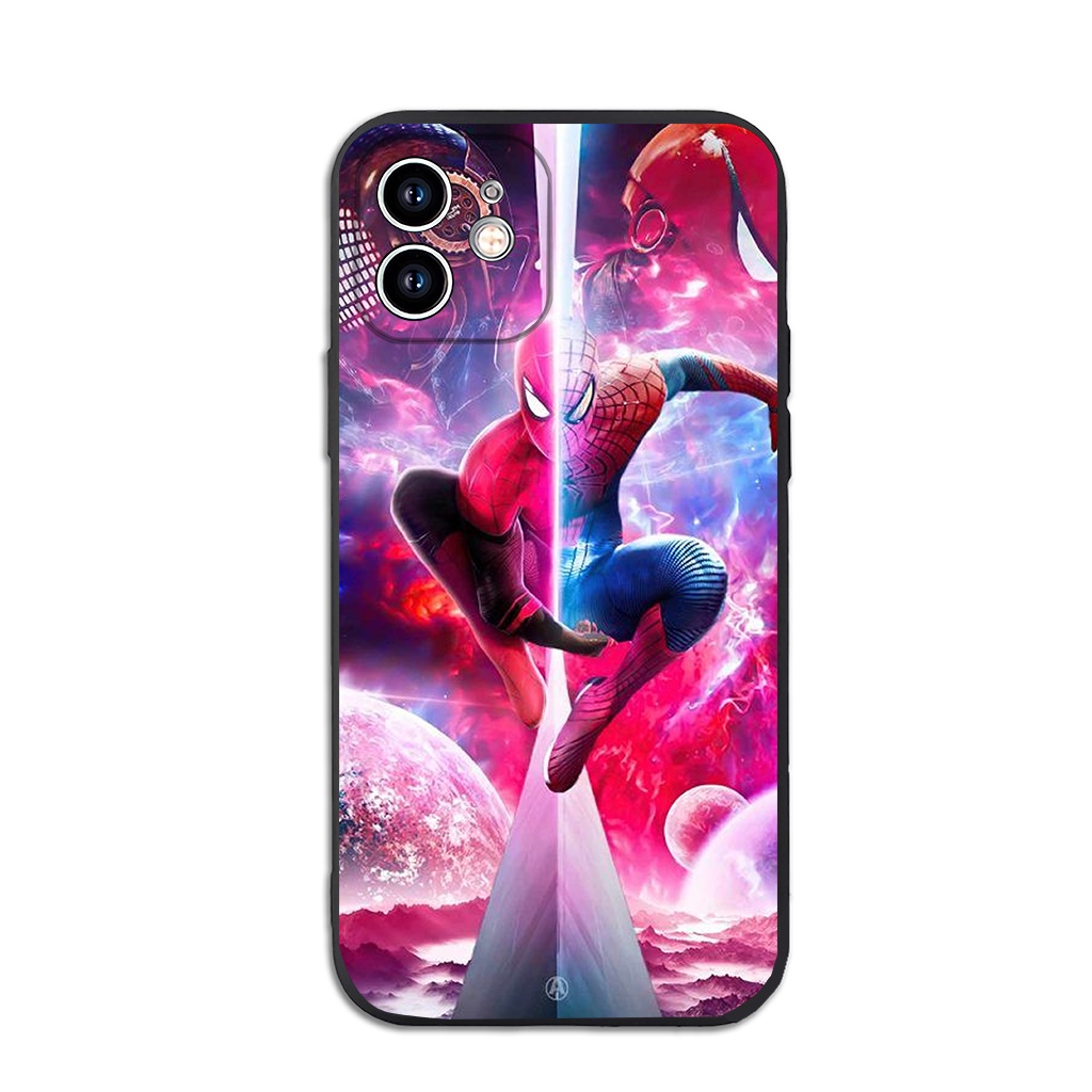 Ốp silicon iphone Marve.l Hul.k and Spider.man ip 7plus 8plus x xsmax 11 12 13 14 pro max prm 11prm 12prm 13prm e5120