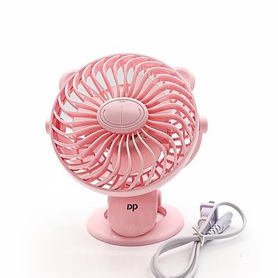 Quạt sạc pin kẹp bàn DP 7608 siêu mát pin lâu