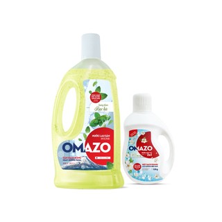 [GIFT - HÀNG TẶNG KHÔNG BÁN] Bộ 2 Chai Omazo: Nước Lau Sàn 1L + Nước Giặt Xả hương ngẫu nhiên 120g