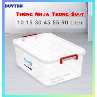 🚀HOẢ TỐC Tp.HCM🚀 Thùng nhựa trong đựng đồ Duy Tân 10/15/30/45/55/90L ,Thùng Đa Năng Đựng Vật Dụng