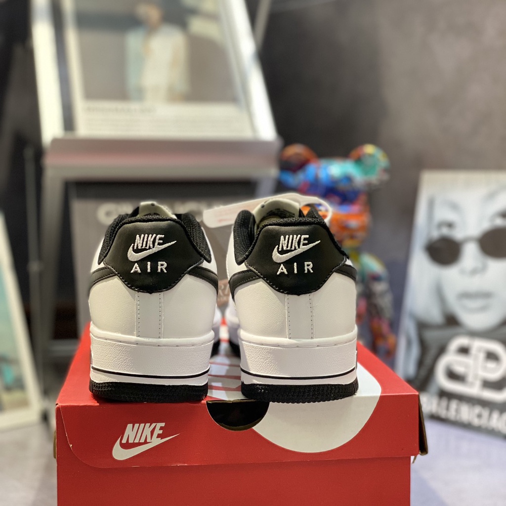 GIÀY thể thao AF1 WHITE BLACK VẠCH ĐẾ ĐEN DA THẬT LAI AU.