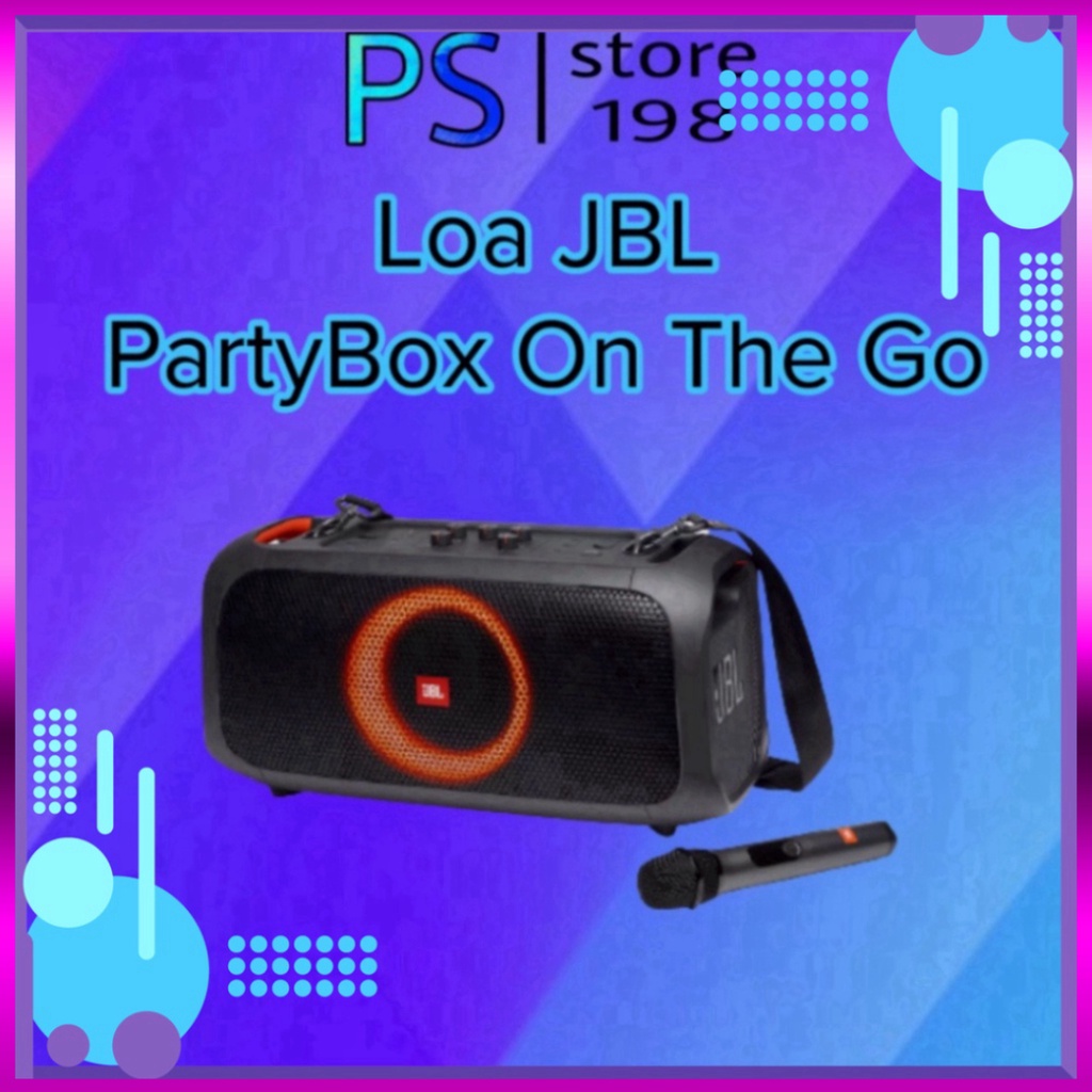 New Loa JBL PartyBox On The Go Chính Hãng - Bảo Hành 12T ( sale ) Miễn phí giao hàng . . . Sale sốc