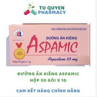 Đường ăn kiêng aspamic hộp 50 gói - hộp 100 gói