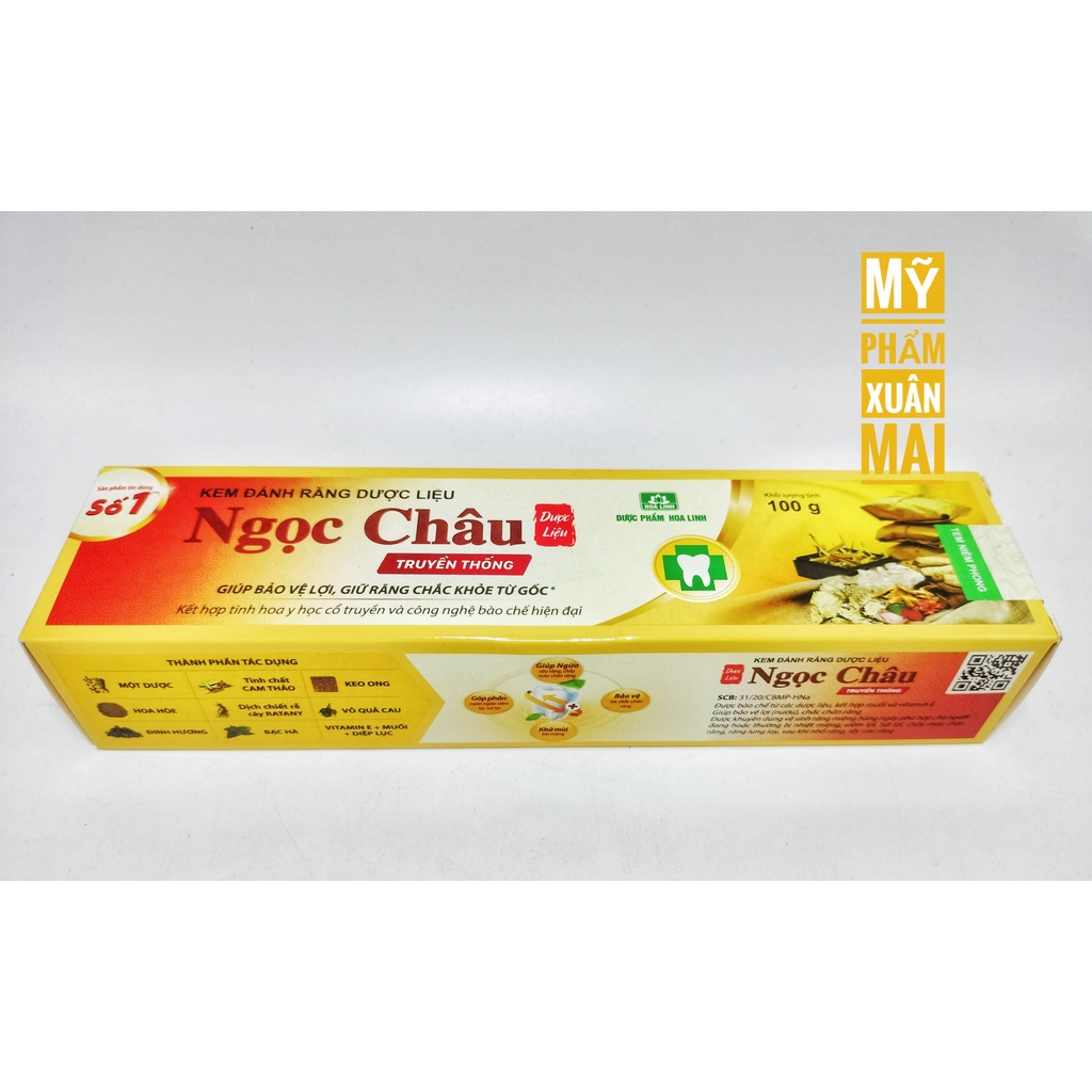 Kem Đánh Răng Dược Liệu NGỌC CHÂU 100g