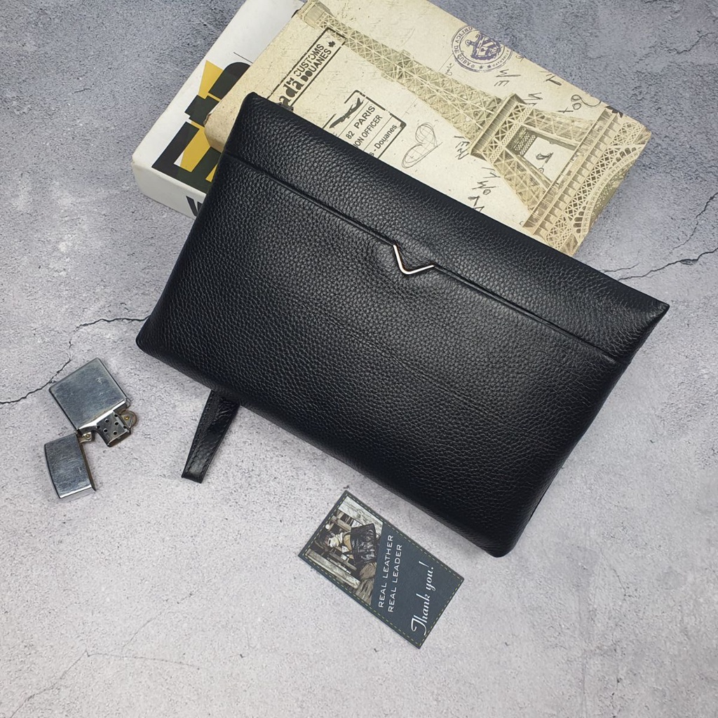 Clutch cầm tay nam da bò thật CL147  - 100% da bò thật BH 3 năm
