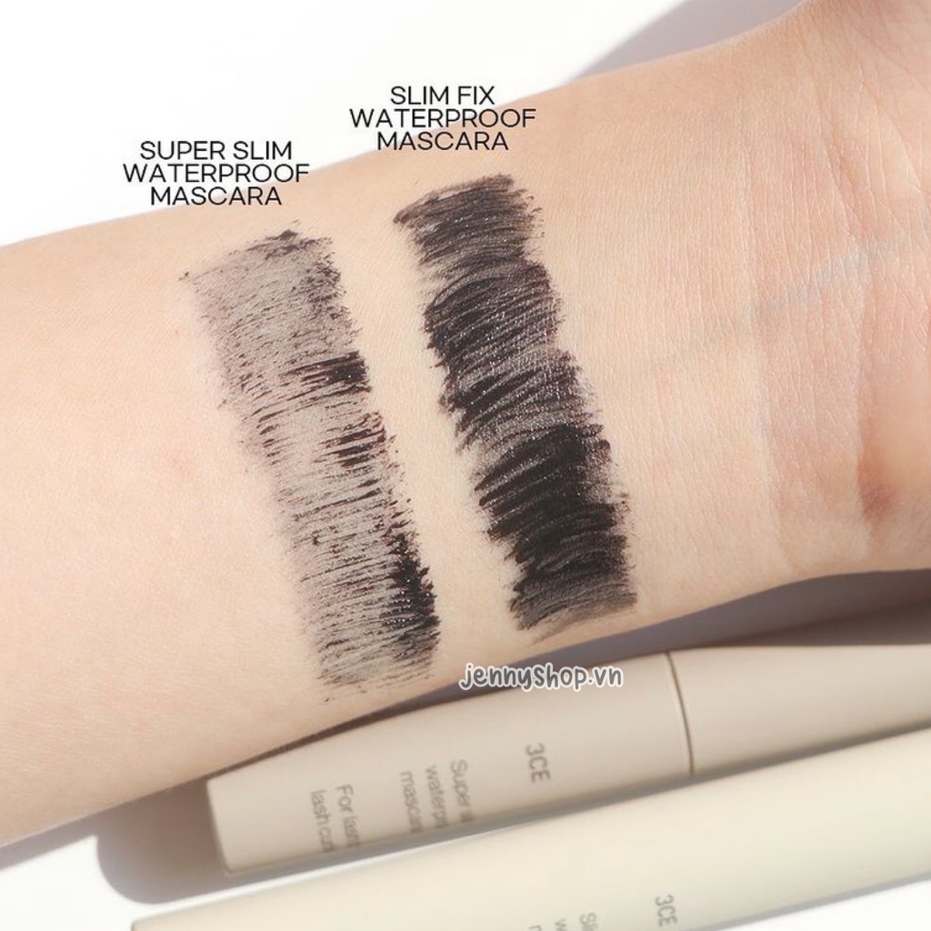 Chuốt Mi 3CE Super Slim & Slim Fix Waterproof Mascara