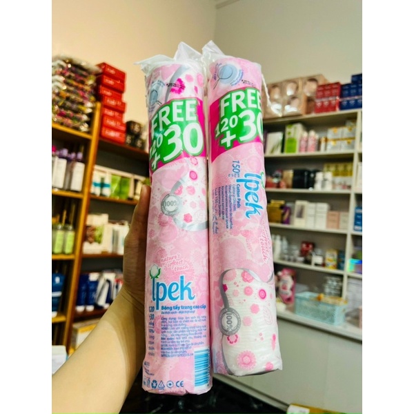 Bông tẩy trang Ipek 150pcs siêu mềm mịn