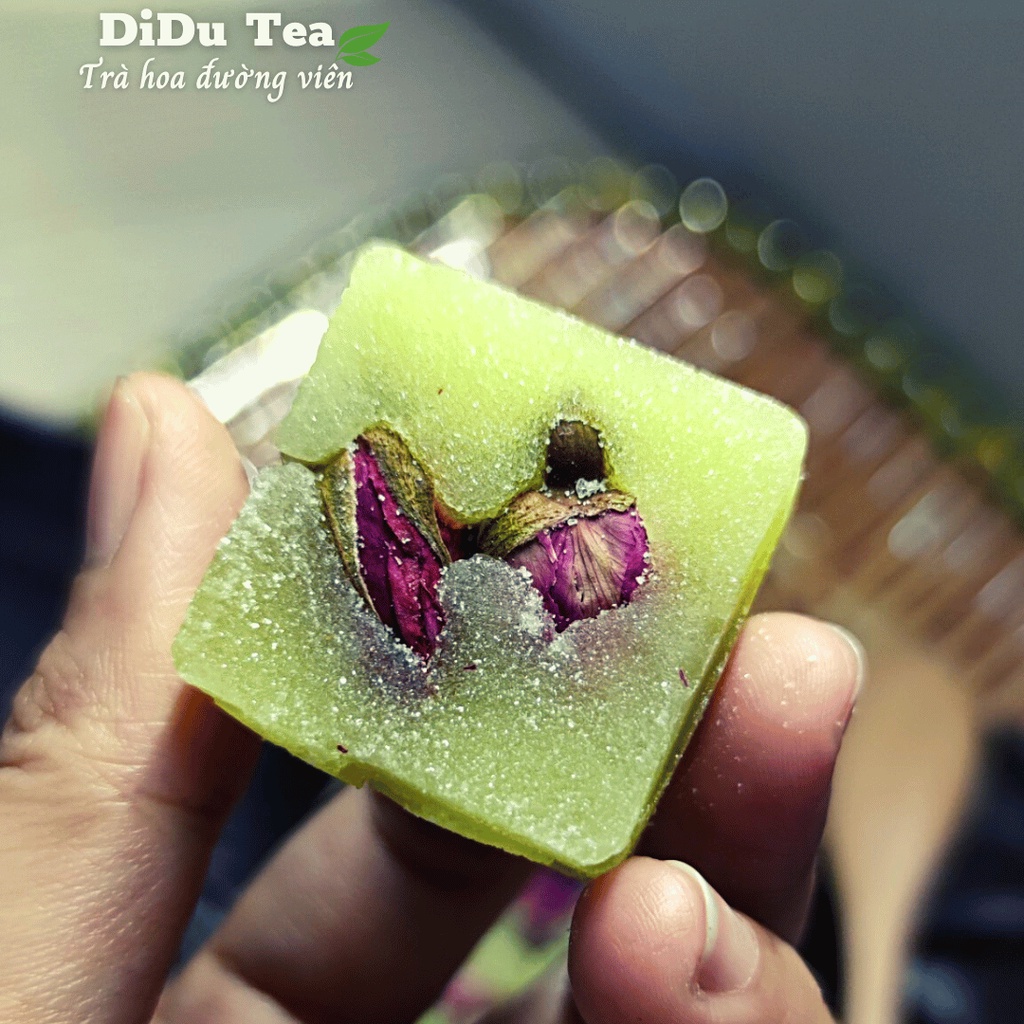 Trà hoa hồng đường phèn Didutea 1 túi trà 500gr