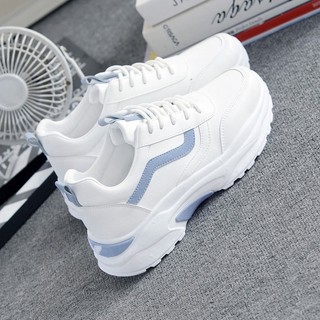2 sọc cao chiều cao giày sneaker nữ-aa0075