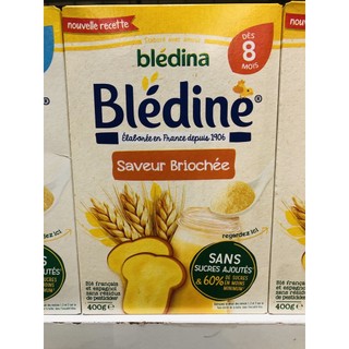 Bột Pha Sữa Bledina 400g 8m bánh mỳ date 2025