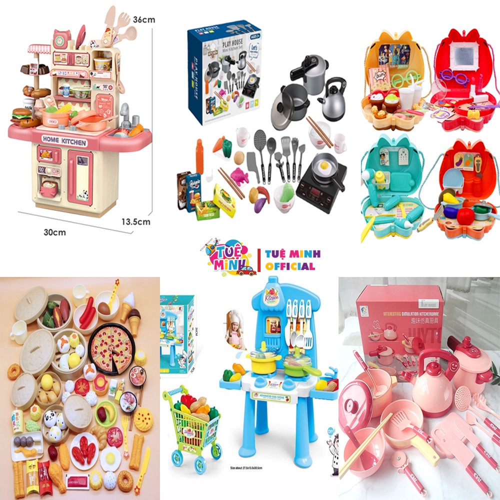 Đồ Chơi Nấu Ăn Cho Bé Trai, Bé Gái. Bộ Bếp Đứng, Bếp Playhouse