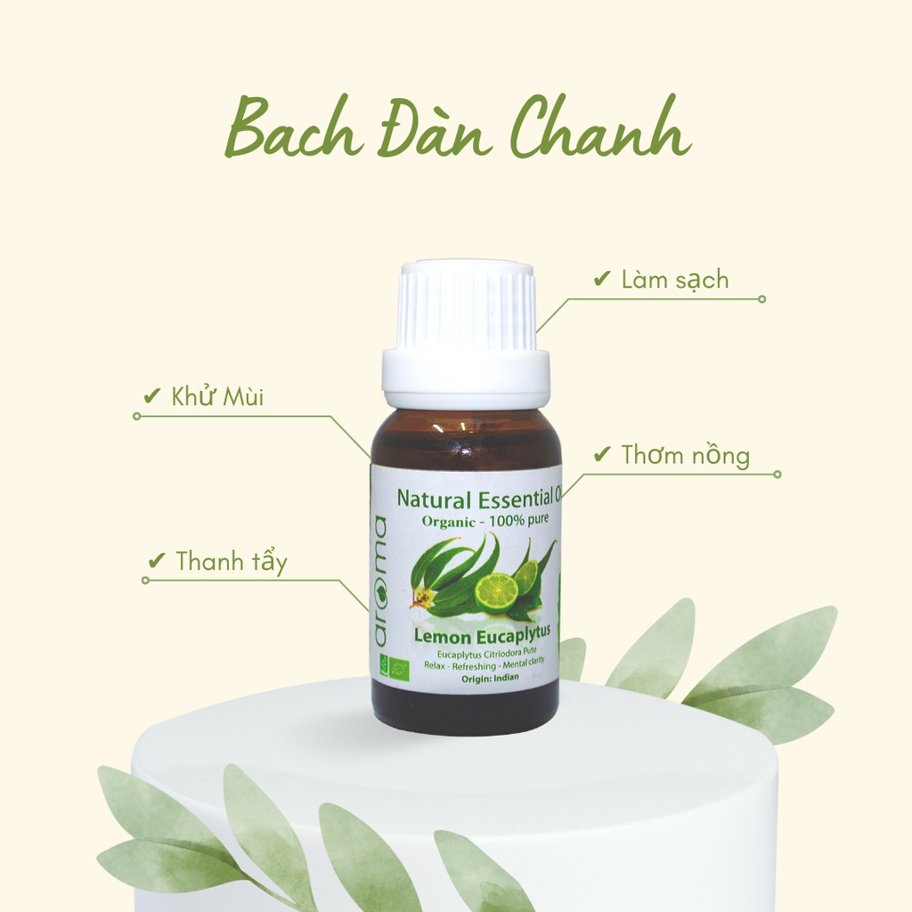 Tinh Dầu Xông Aroma Bạch Đàn Chanh 10ml