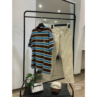 Quần Jeans N01 UNCLE PANTS Pha Kaki Trơn Basic