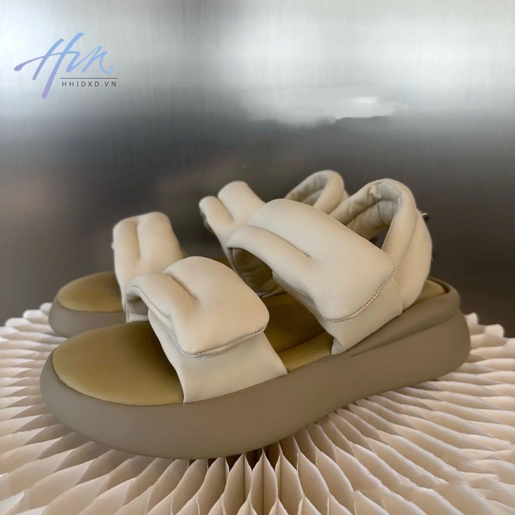 Giày Sandal Đế Dày Quai Dán Phong Cách Thời Trang Roman Mùa Hè 2023 Mới