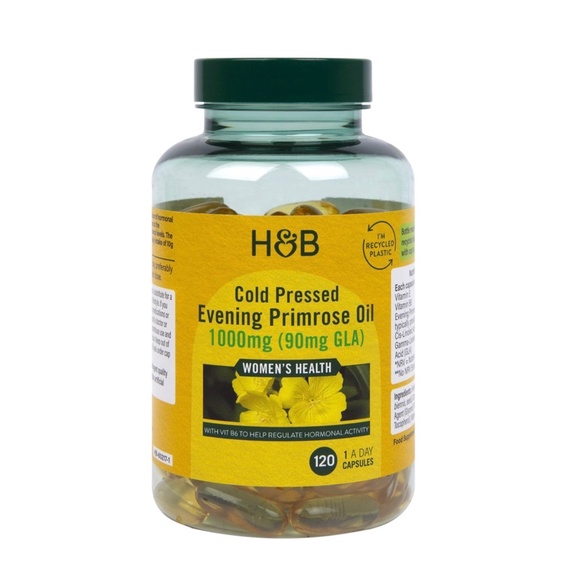 ( 𝐦𝐚̂̃𝐮 𝐦𝐨̛́𝐢 𝐧𝐡𝐚̂́𝐭 ) Tinh Dầu Hoa Anh Thảo Holland Barrett Evening Primrose Oil 120 viên hỗ trợ nội tiết cho phụ nữ