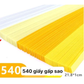 Set 540 Tờ Giấy Xếp Hình Ngôi Sao Năm Cánh Màu Sắc  Sáng Tạo