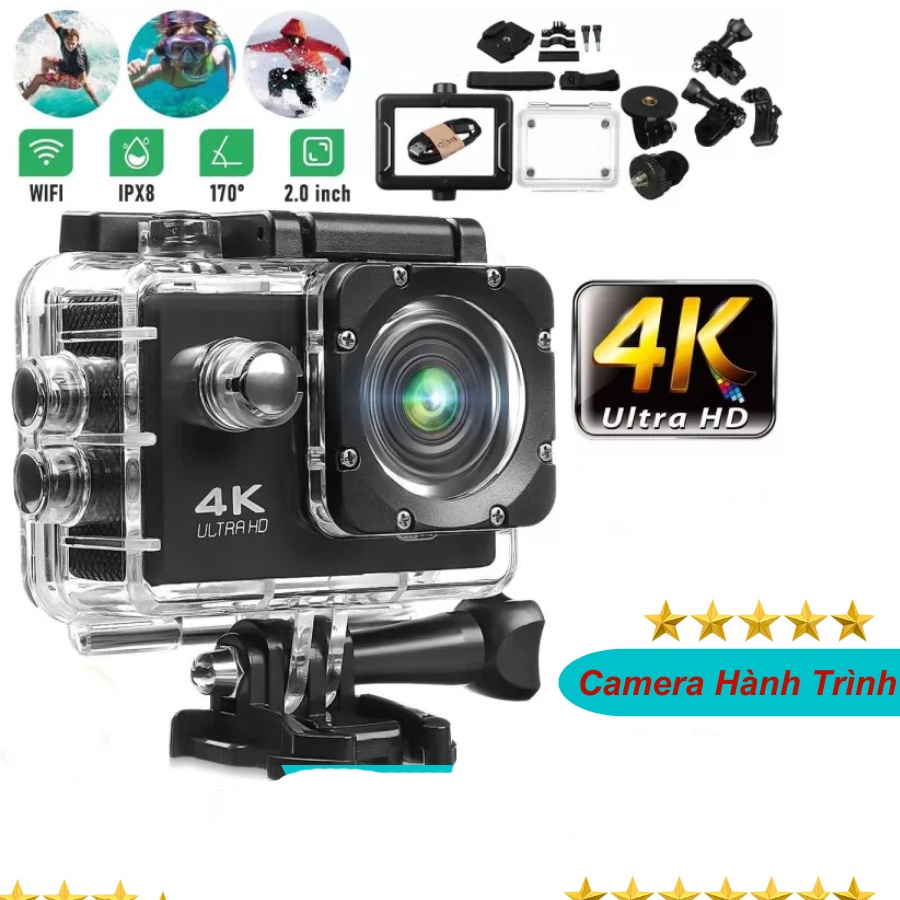 [COD] Camera hành trình chống nước chống rung 4K SPORT Ultra HD DV, kết nối wifi - CAMERA HÀNH TRÌNH XE MÁY WIFI | BigBuy360 - bigbuy360.vn