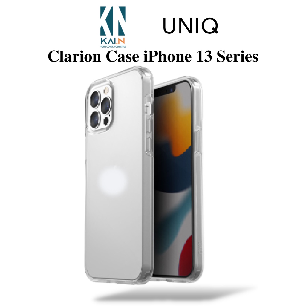 Ốp Lưng Case Trong Suốt Dành Cho iPhone 13 Pro Max / 13 Pro / 13, UNIQ Clarion, Chống Ố Vàng, Chống Shock