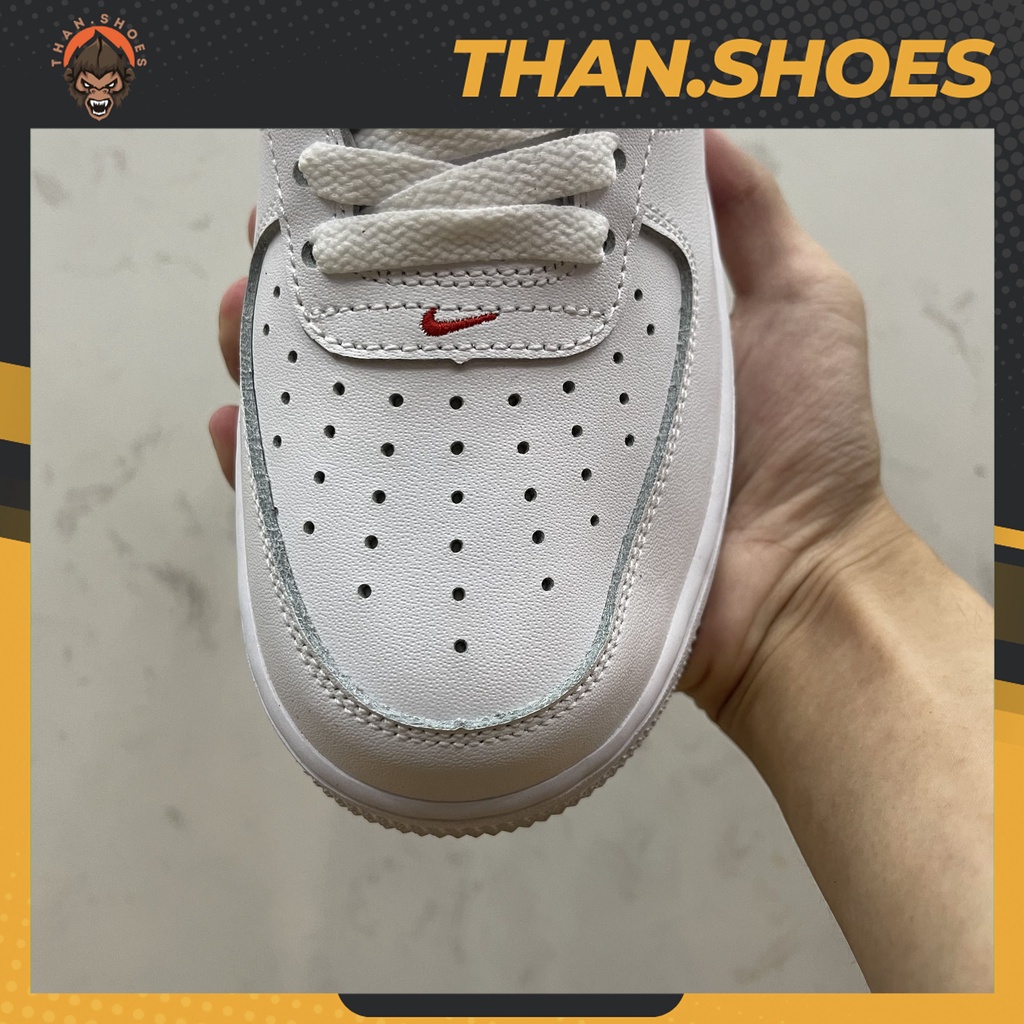 Giày Air Force 1 Custom Flower, AF1 Trắng Móc Hoa - Than.Shoes