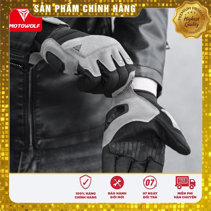Găng tay da lộn Motowolf MDL0325 chính hãng