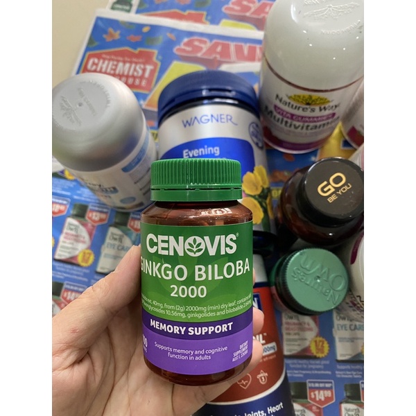 Viên uống Cenovis Ginkgo Biloba 2000 for Memory Support 100 viên, hỗ trợ tăng cường trí nhớ