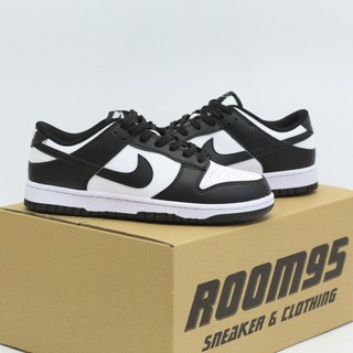Giày thể thao sneaker dunk low retro white black