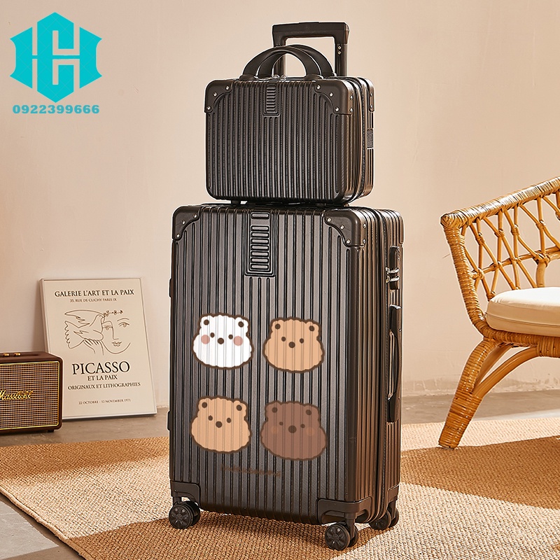 Vali thời trang Xe Đẩy Trường Hợp Dung Tích Lớn Mạnh Mẽ Và Bền Đẹp