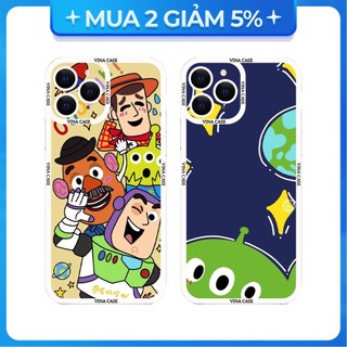Ốp lưng dẻo trong Iphone 6S/6 Plus/7G/8G/X/....cạnh vuông viền camera hình Hoạt hình vũ trụ