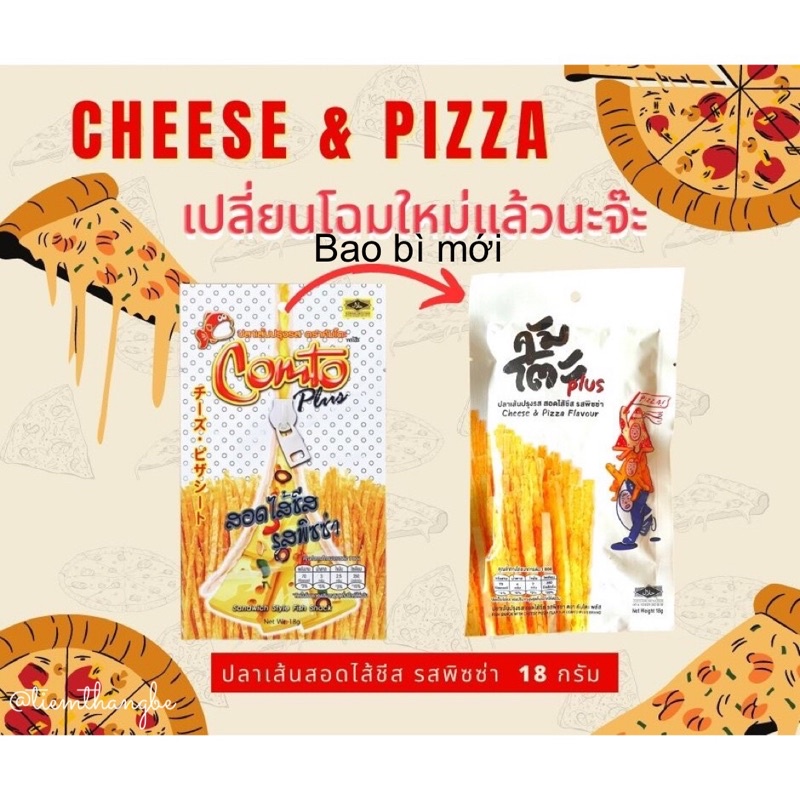 Snack Pizza Phô Mai Sợi Xông Khói Comto Vị Siêu Ngon