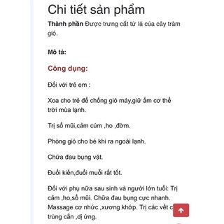 Dầu Tràm Bé Thơ chai 50ml