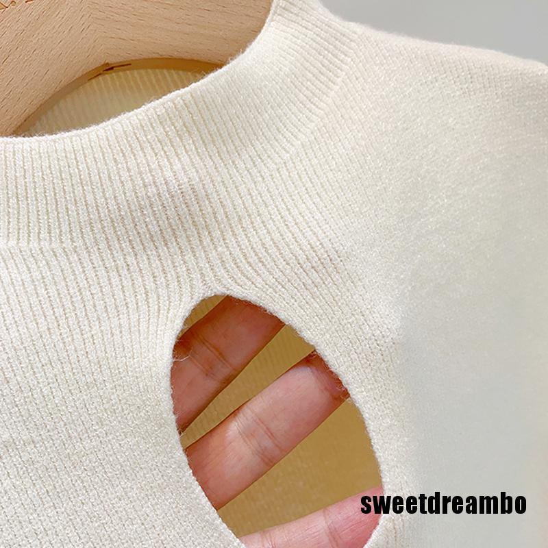 Áo tank top dệt kim cổ lọ màu trơn thời trang hè cho nữ