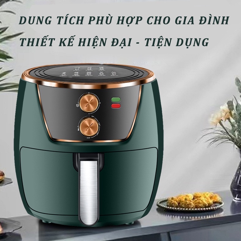 Nồi Chiên Không Dầu KAW 6L, 7L, 8L và 12L Công Suất 1500W, Tiết Kiệm Điện,Chín Đều Dễ Dàng Sử Dụng - Bảo Hành 1 Năm