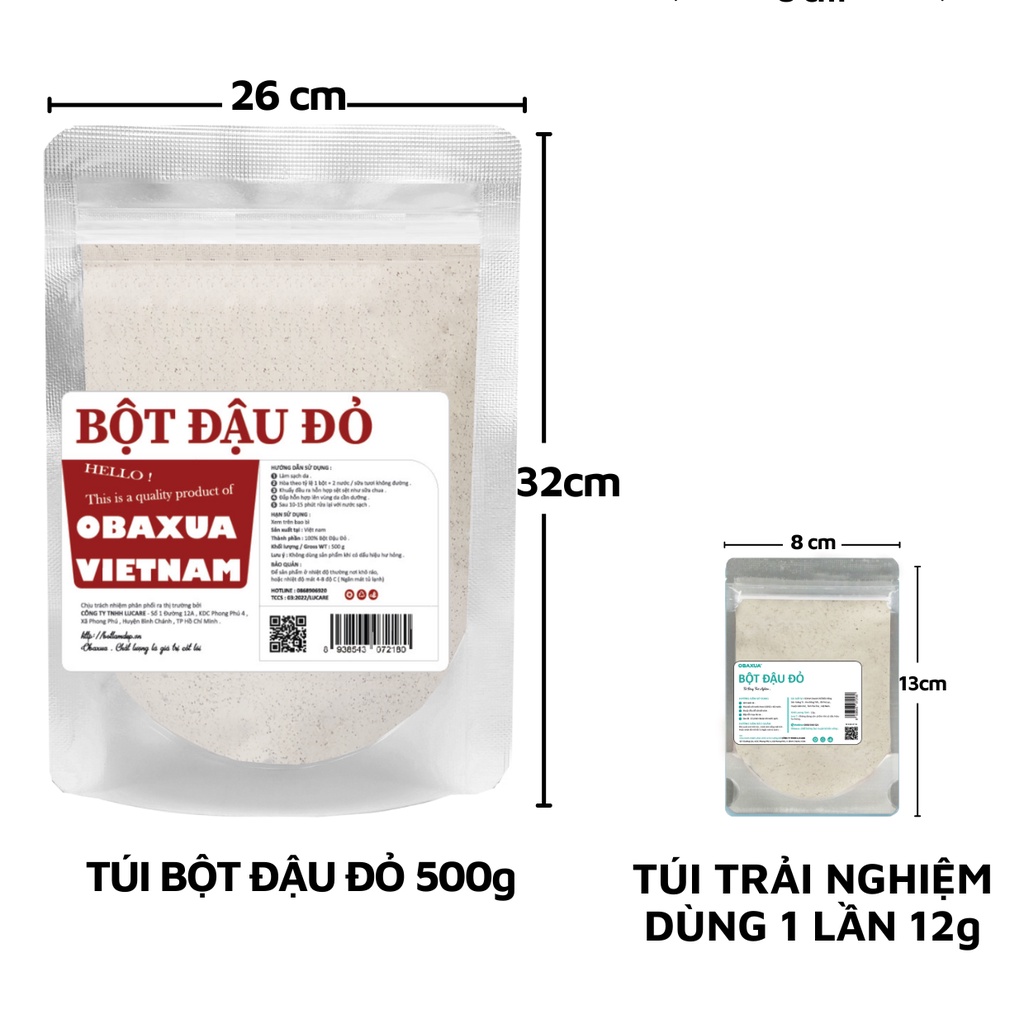 Bột đậu đỏ [ 1KG ] nguyên chất 100% Organic - Tắm trắng da, dưỡng ẩm, mờ thâm, tẩy TBC | BigBuy360 - bigbuy360.vn