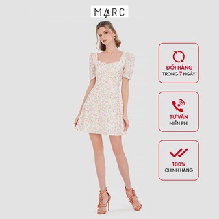 Đầm nữ MARC FASHION form A cổ tim hoạ tiết hoa CBRH014321