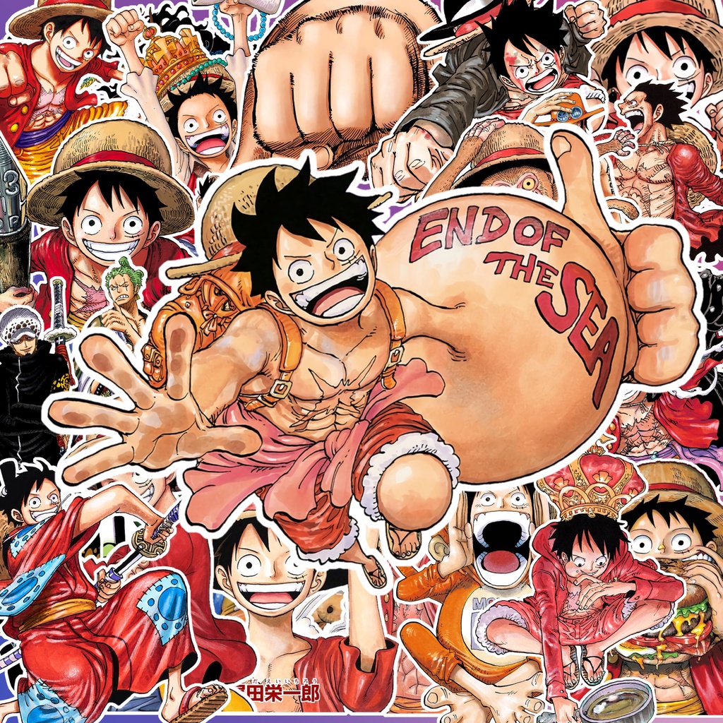 Sticker anime One Piece chống thấm nước, sticker one piece, nhãn dán trang trí điện thoại,laptop - NB.039