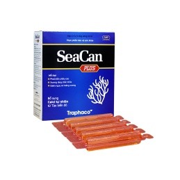SeaCan Plus Traphaco hộp 20 ống bổ sung canxi tự nhiên từ tảo biển đỏ